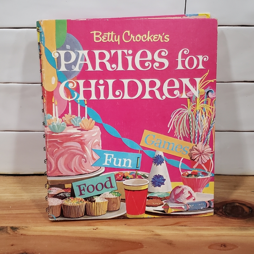 Vintage 1964 Betty Crocker Parties for Children Cookbook